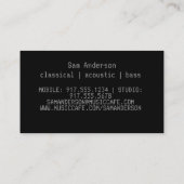 ギタースタイリッシュー コーリングカード (裏面)