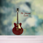 ギタースタジオカスタム透明アクリルサイン アクリルサイン (ニュートラル)