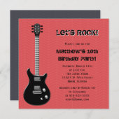 ギタースター 招待状 (正面/裏面)