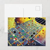 ギターストリングスミュージカル水彩 ポストカード (正面/裏面)