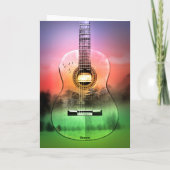 ギタースペインのグリーティングカード カード (裏面)