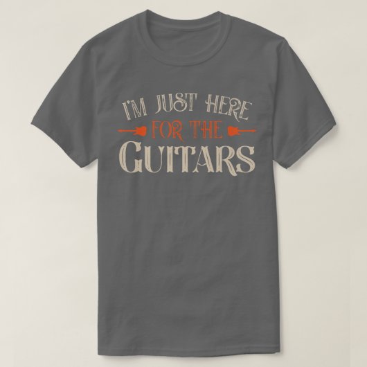 ギターズギターズ恋人ギタリのためにここにいる Tシャツ (デザイン正面)