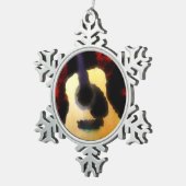 ギターソロ油 スノーフレークピューターオーナメント (右)