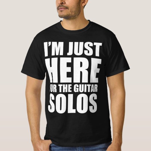ギターソロ目当てで来ただけ Tシャツ (正面)