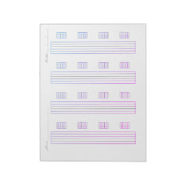 ギタータブ譜用紙 - プリント可能なタブ譜テンプレート ノートパッド