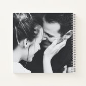 ギターダイヤモンドハートブラック結婚フォトズゲスト ノートブック (裏面)