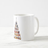 ギターツリークリスマスライトロック音楽 コーヒーマグカップ (正面右)