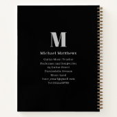 ギターティーチャー カスタム 生徒 音楽レッスン ノートブック (裏面)