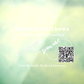 ギターティーチャー 音楽レッスン QRコード ウィンドウサイン (シート3)