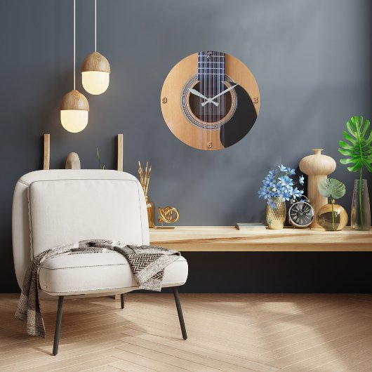 ギターデザインウォールクロック ラージ壁時計