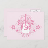 ギターデザイン ポストカード (正面/裏面)