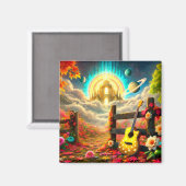 ギターデザイン マグネット (正面/裏面)