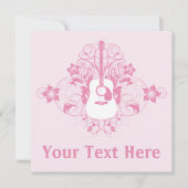 ギターデザイン 招待状 (正面)