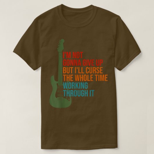 ギターデザイン Tシャツ (デザイン正面)