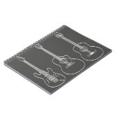 ギタートリオレトログランジ音楽 ノートブック (左側)