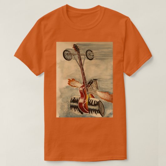 ギタードラグクラシックスターTシャツ Tシャツ (デザイン正面)