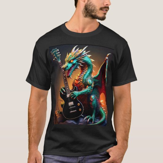ギタードラゴン Tシャツ (正面)