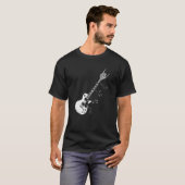 ギターネックのロックに甘いロックとス転がケル Tシャツ (正面フル)