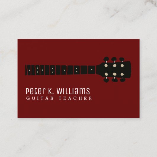 ギターネックギター先生 名刺 (正面)