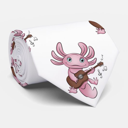 ギターネックタイ付き軸索 ネクタイ (ロール)