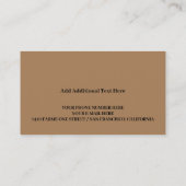 ギターネック付きミニマルミュージシャン名刺 名刺 (裏面)