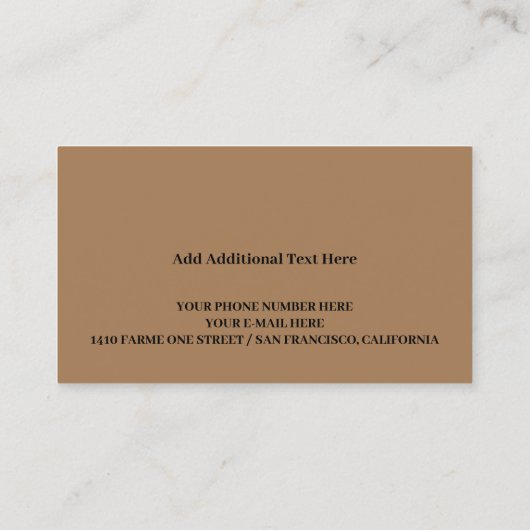 ギターネック付きミニマルミュージシャン名刺 名刺 (裏面)