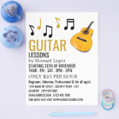 ギターノート、ギターレッスン広告ズフライヤー チラシ (シングル)