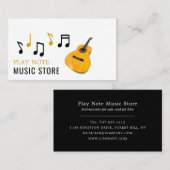 ギターノート,ミュージカル楽器ストア 名刺 (正面/裏面)