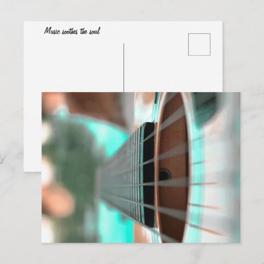 ギターハガキ ポストカード (正面/裏面)
