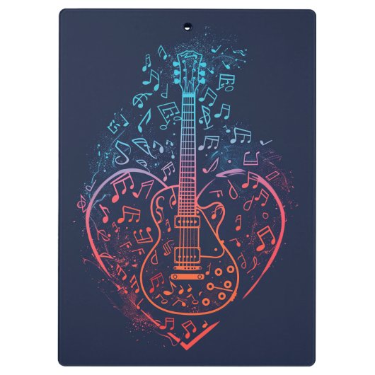 ギターハート クリップボード (裏面)