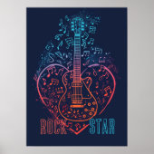 ギターハート ポスター (正面)