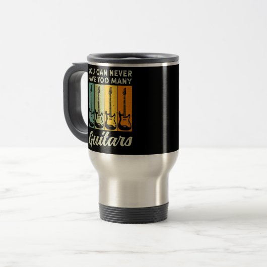 ギターバンドのコンサートは多過ぎることはない トラベルマグ (正面左)