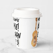 ギターバースデーパーティー紙カップ – 音楽誕生日 紙コップ (右)