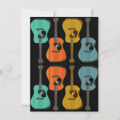 ギターバースデーパーティー10代のボーイ招待状 招待状 (裏面)