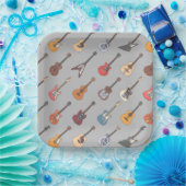 ギターバースデーパーティー ペーパープレート (パーティー)