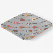 ギターバースデーパーティー ペーパープレート (傾斜あり)