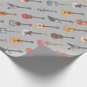 ギターバースデーパーティー ラッピングペーパー (角)