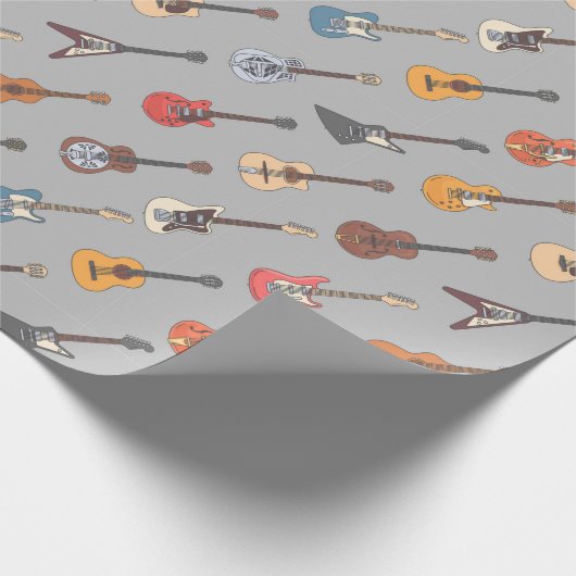 ギターバースデーパーティー ラッピングペーパー (角)