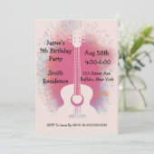 ギターバースデーパーティー 招待状 (スタンド正面)