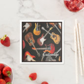 ギターパターン紙ナプキンス スタンダードカクテルナプキン (インサイチュ)