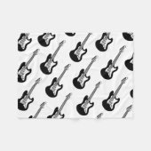 ギターパターン フリースブランケット (正面(横))