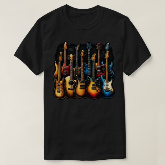 ギターパワー Tシャツ (デザイン正面)