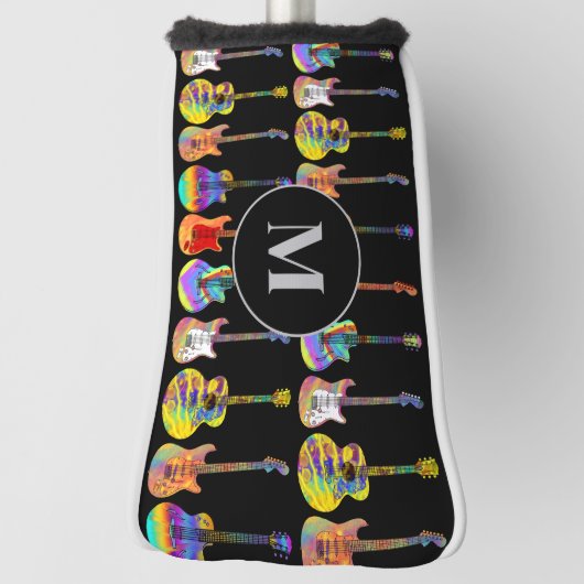 ギターパーソナライズされた ゴルフヘッドカバー (回転90)