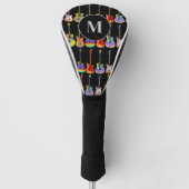 ギターパーソナライズされた ゴルフヘッドカバー (正面)