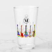 ギターパーソナライズされた タンブラーグラス (正面)