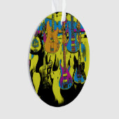 ギターパーティー-ミュージカル楽器セラミックオルナ オーナメント (正面)