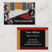ギタービジネスカード 名刺 (正面/裏面)