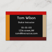 ギタービジネスカード 名刺 (裏面)