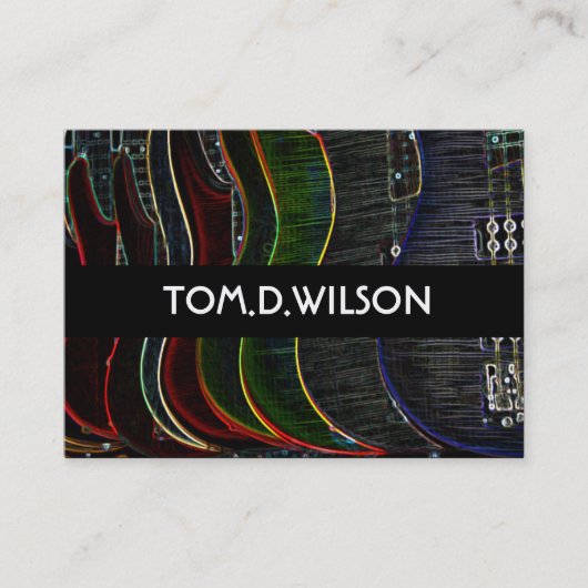 ギタービジネスカード 名刺 (正面)