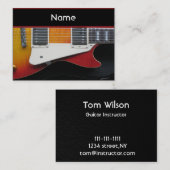 ギタービジネスカード 名刺 (正面/裏面)